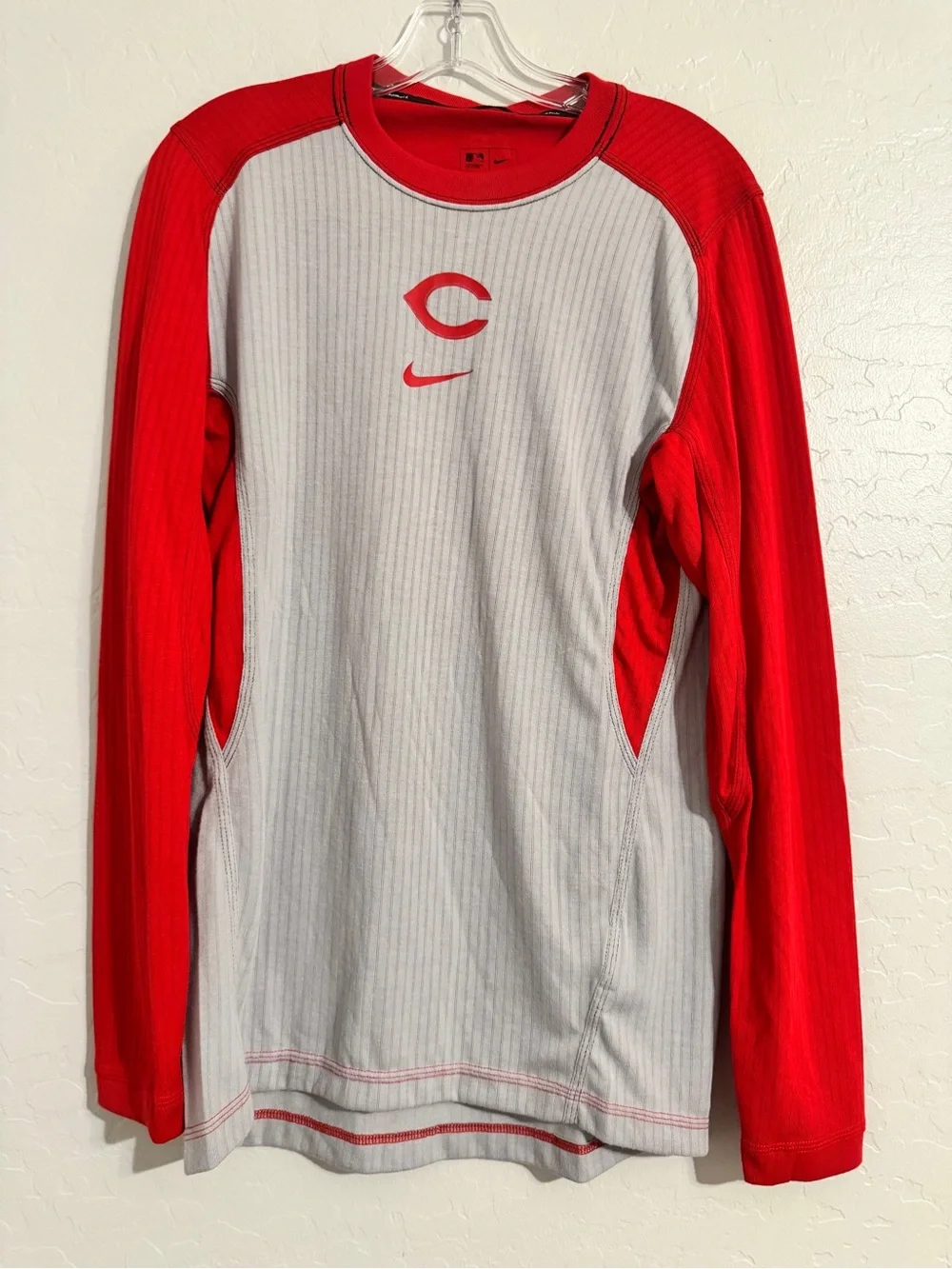 👕NWT Nike Dri-FIT MLB Baseball Long Sleeve Crewneck Colorblock T-Shirt Men's M